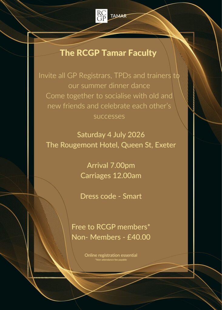RCGP Tamar Faculty GP Registrar dinner/dance