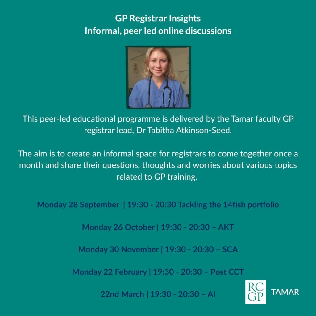 GP Registrar Insights - tackling 14fish portfolio